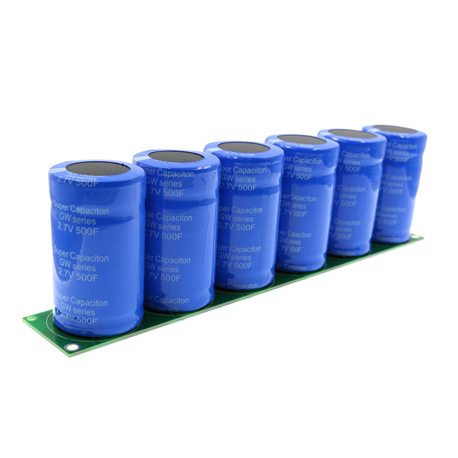 Fawoonu Capacitor, 83F 16V 6 Pcs/1 Set Super Capacity with Protection, Round, FR4 Aluminum, Capacitor, 6.9 x 21.6 cm, Fawoonu, 12304415031