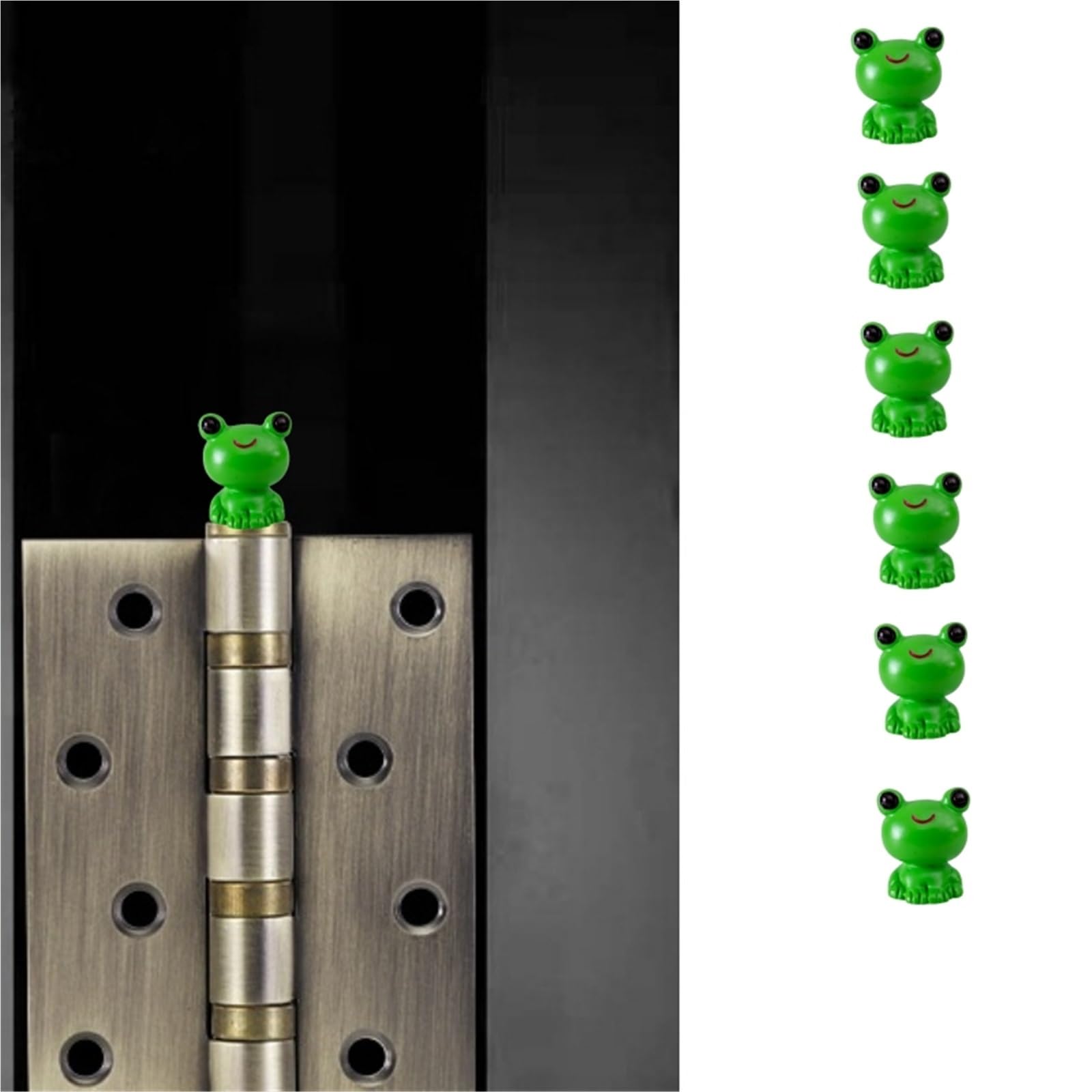 LABJXAT Frog Hinge Heads Decorative Topper Set 6PCS,Magnetic Hinge Head Home Decoration,Magnetic Hinge Head Toppers Door Hinge Head Home Decoration