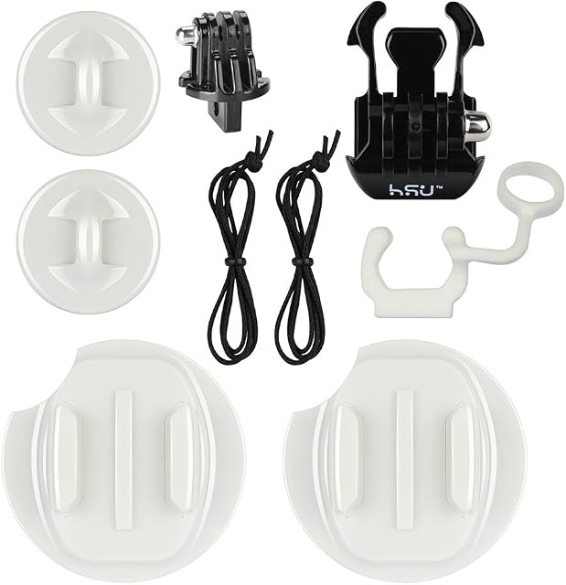 HSU Surf Mounts and Accessories - for GoPro Hero 11/10/9/8/7/6/5/2018, Action Camera Surfing Kit