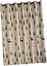 IMIKEYA 1 PC Cortinas Decorativas Persianas Para Casa Cortinas Impressas Cortina Curta Quarto Escurecimento Cortina De Impressão De Alces Cortina De Ilhós Para Casa Decorar Rural