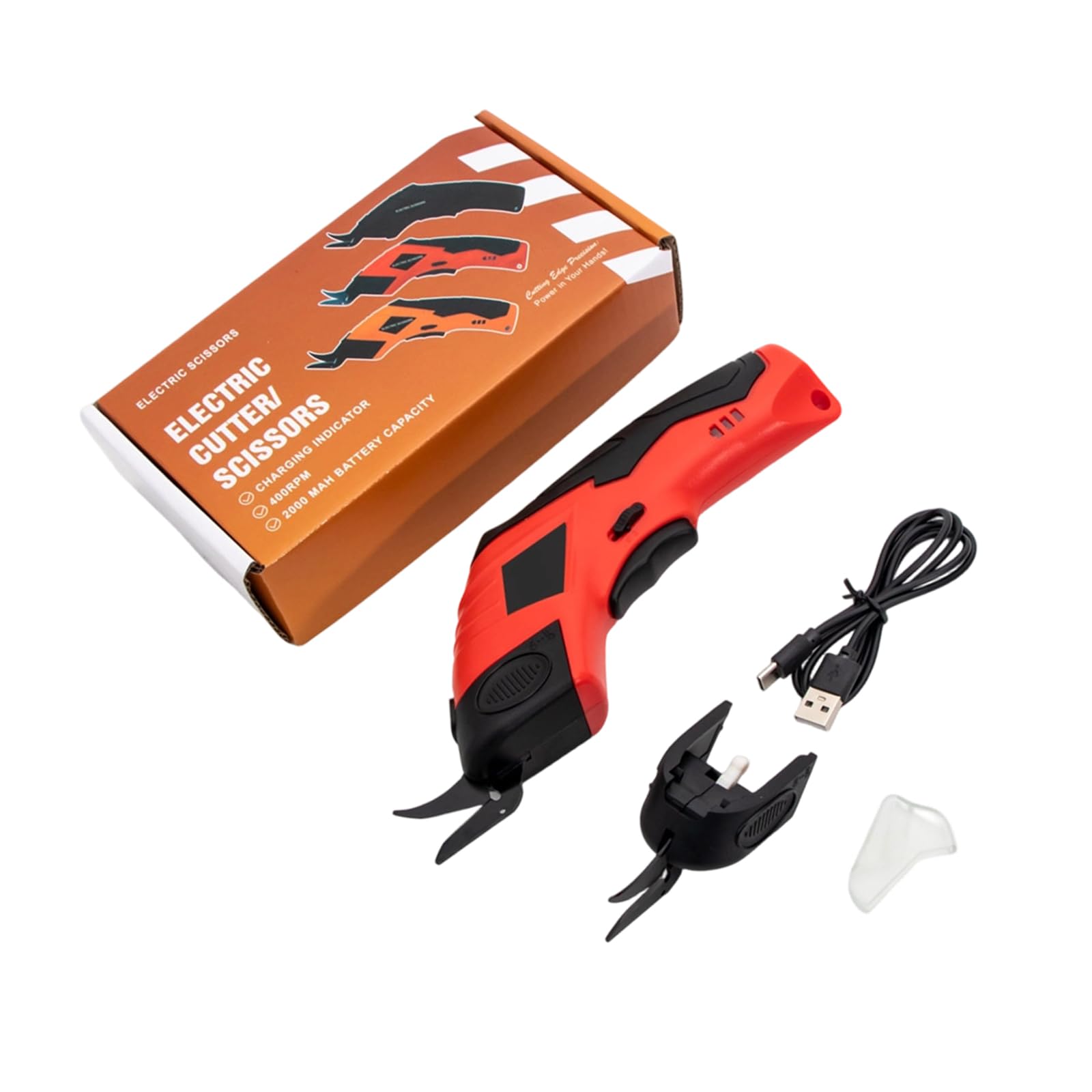 Rechargeable Cordless Electric Fabric Scissors, Portable Handheld Design with for Crafting & Sewing Portable Electric Fabric Cutting Tool