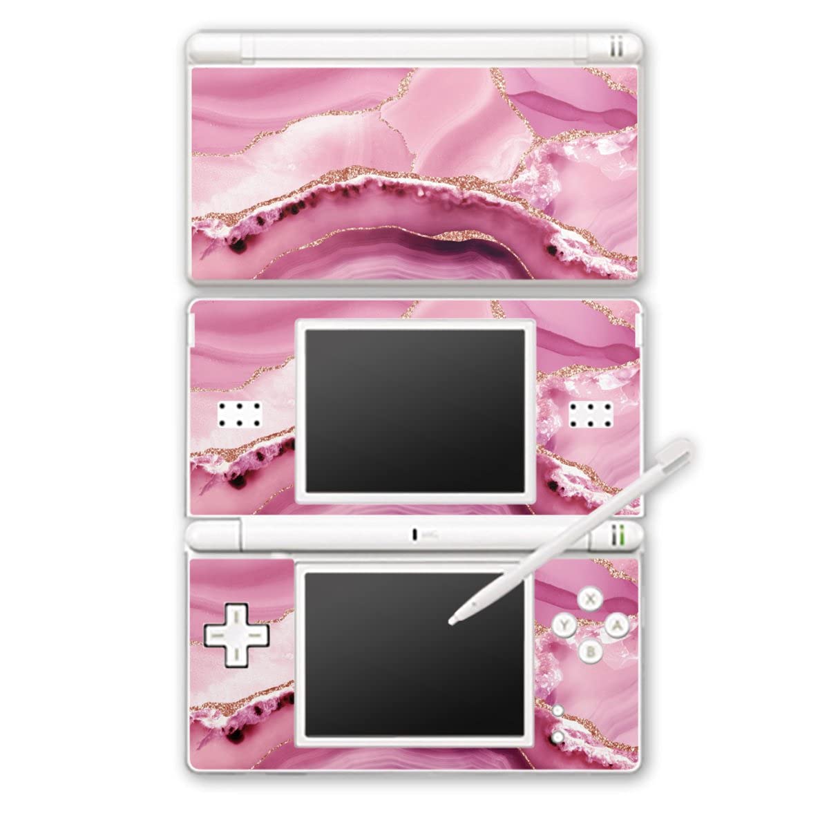 DeinDesign Skin Compatibile con Nintendo DS Lite Pellicola Adesivi Sirenetta Marmo Glitter Look