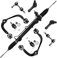 Vista 1205 de Detroit Axle - Kit de suspensión frontal de 8 piezas para Dodge Journey 2009-2015, 2 brazos de control inferiores, 2 rótulas, 2 varillas