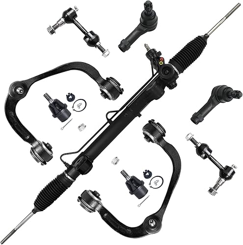 Miniatura 1188 de Detroit Axle - Kit de brazos de control de extremo delantero RWD para Dodge Ram 03-06 2500 3500, 2 brazos de control superior con rótula 2 varillas