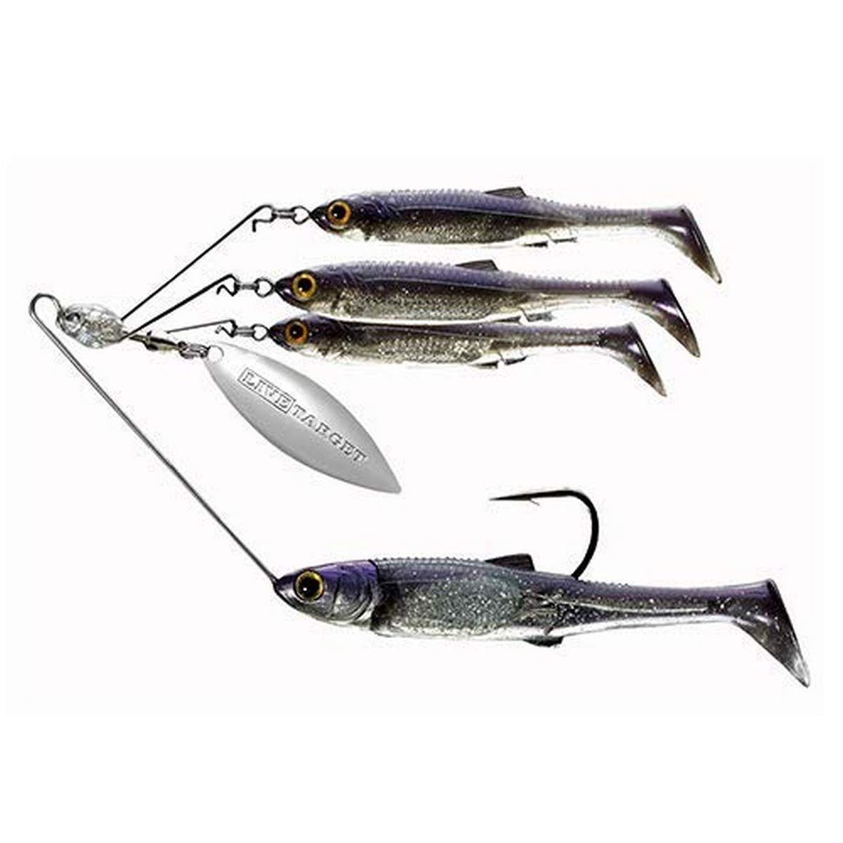 LIVE TARGET Livetarget Mnsr 7 Sm Freshwater Small 1 4 Oz Weight ' 15 Depth Per Baitball Spinner Rig