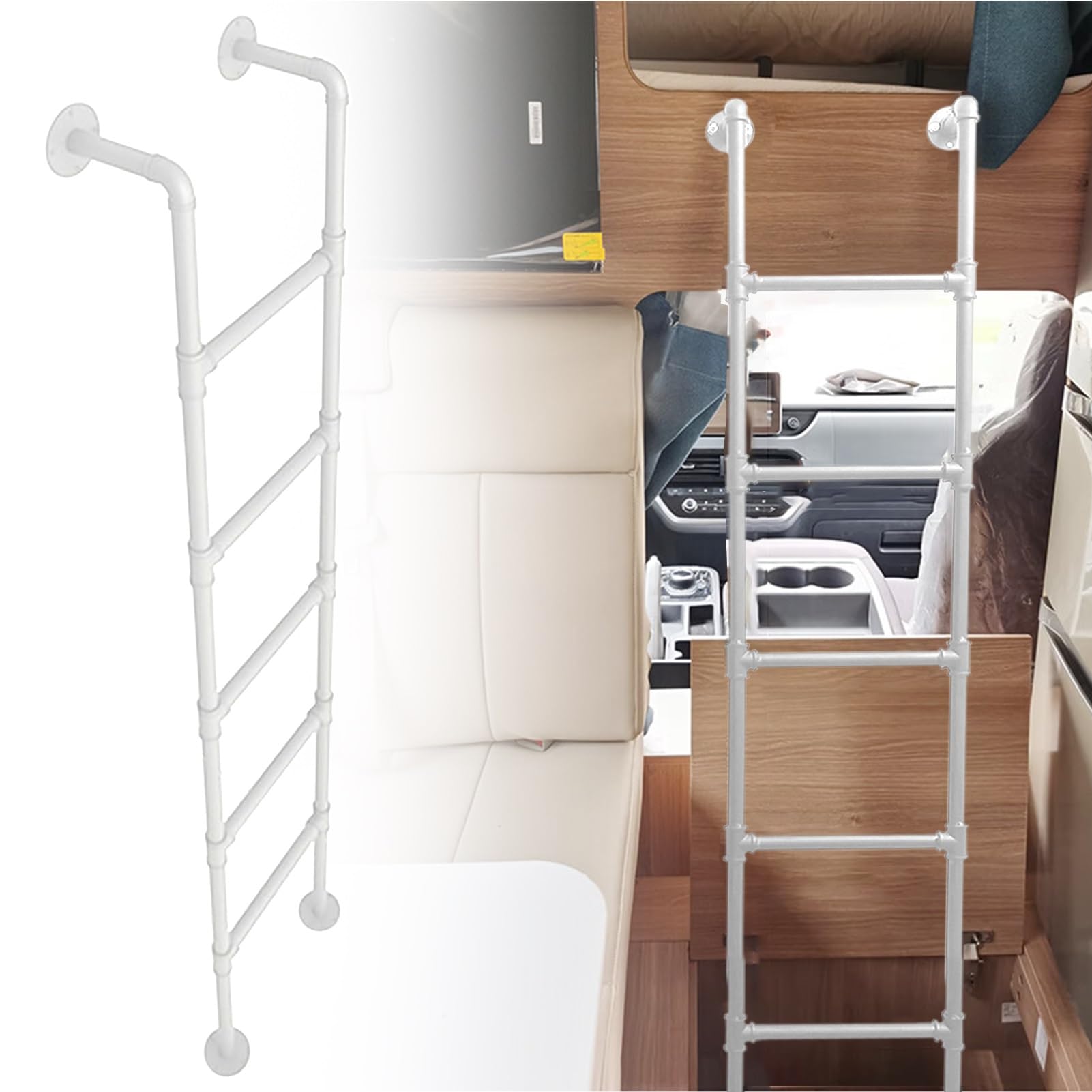 Échelle de lit superposé en métal pour camping-car et mezzanine