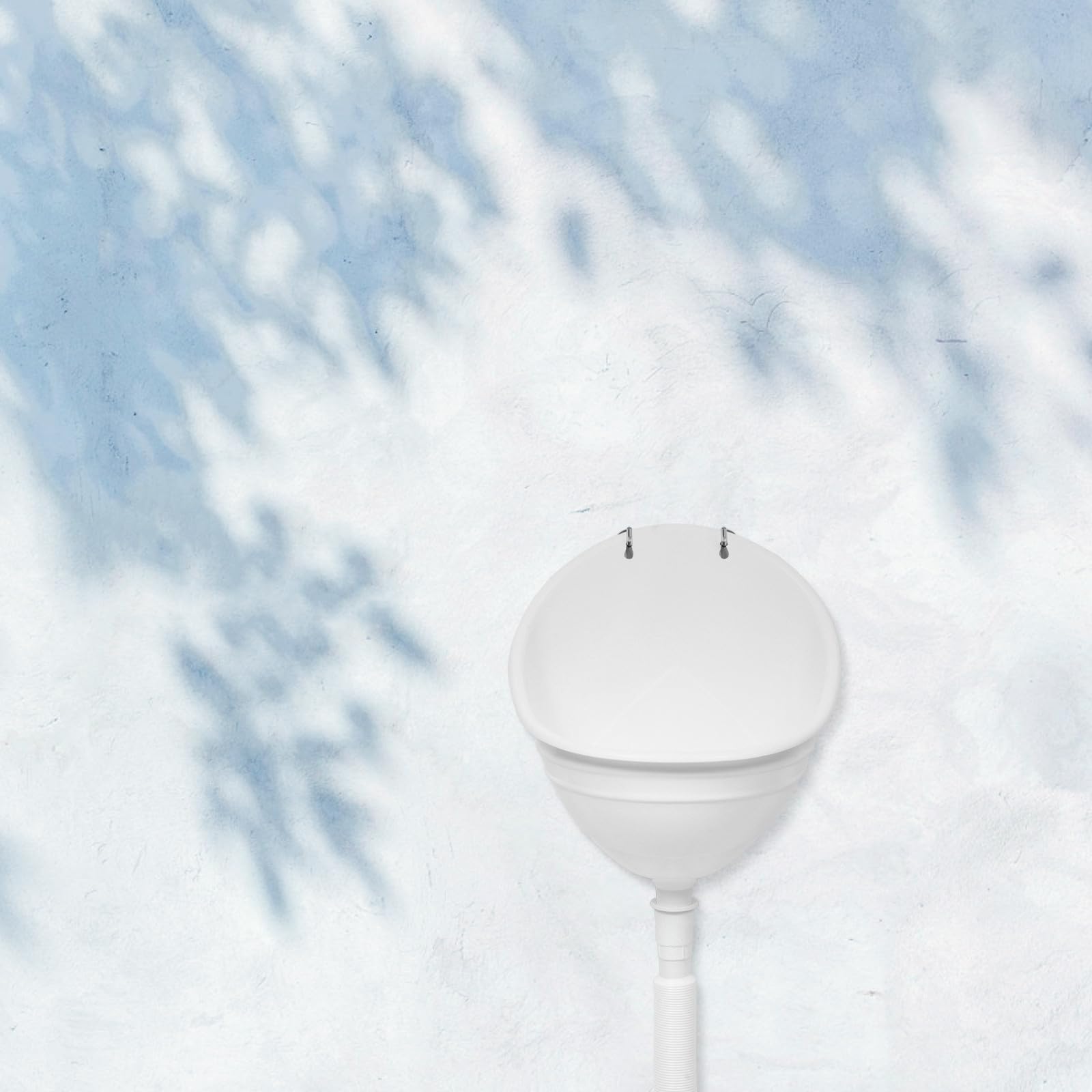 Urinario para Niños Montado en Pared de Plástico Blanco con Instalación Fácil y Tubo de 70cm, Adecuado para Baños en Casa y Entrenamiento de Higiene en Niños Pequeños