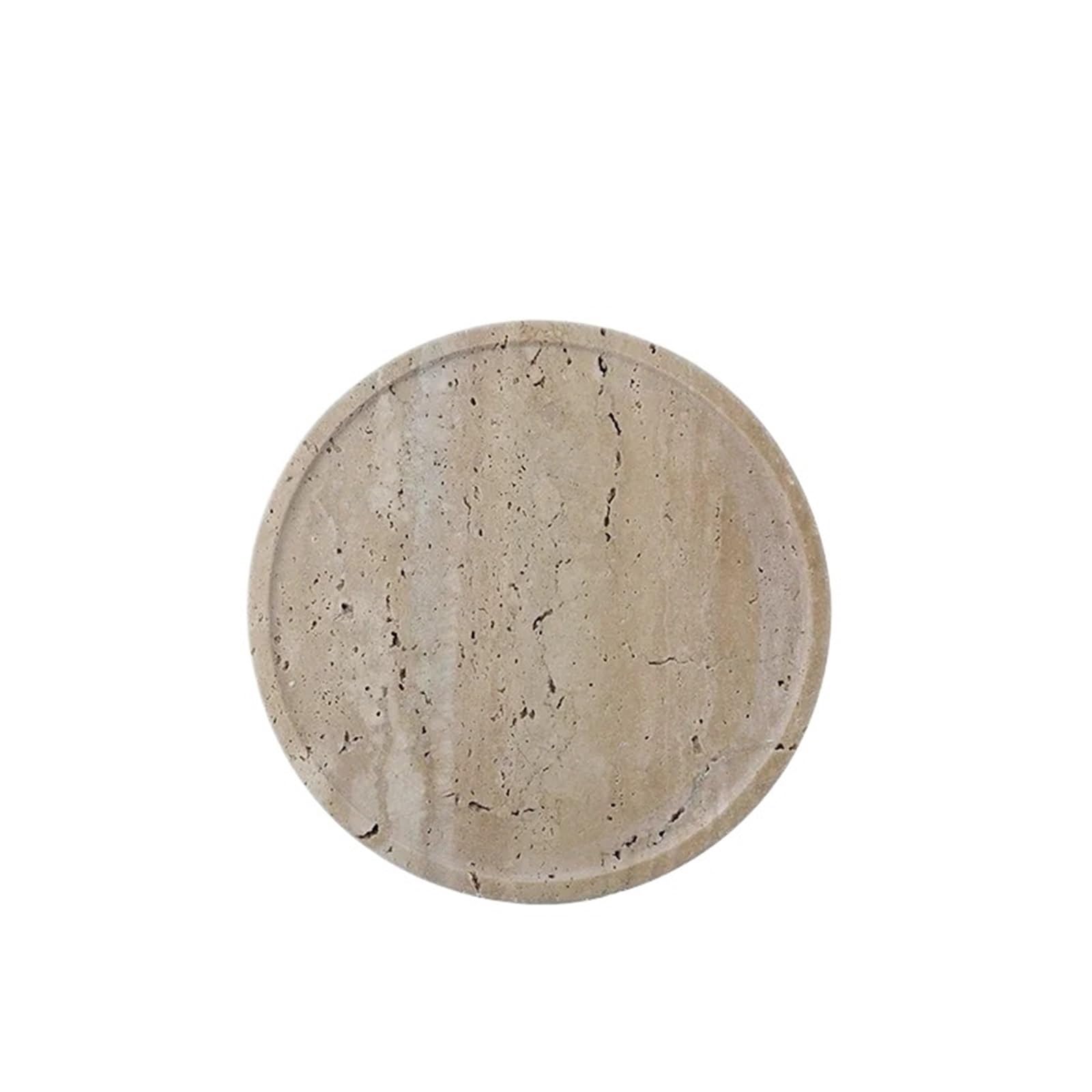 Perfume Tray Minimalism Marble Tray for Perfume Candles Jewelry Travertine Stone Vanity for Dresser Countertop Coffee Table Serving