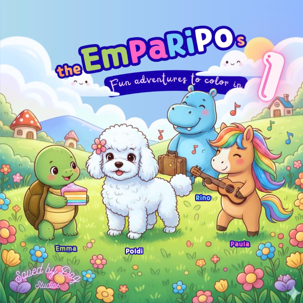 the EMPARIPOs – Fun Adventures to Color in (Vol.1): Cute & Cozy Kawaii Coloring Book for Kids and Families