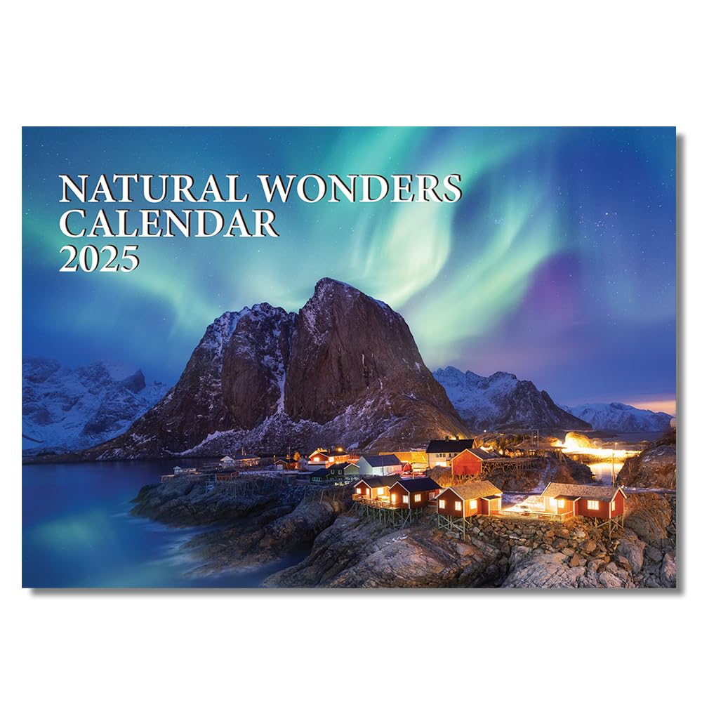 A4 Natural Wonders of the World Calendar 2026 12 Month Wall Calendar UK Perfect for Schools Offices and Homes Papa Prints