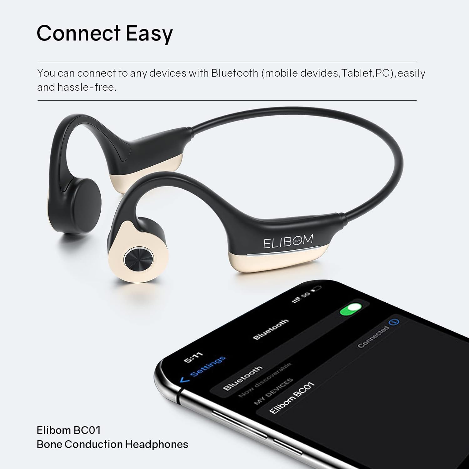 elibom bone conduction headphones bc01 3pcs