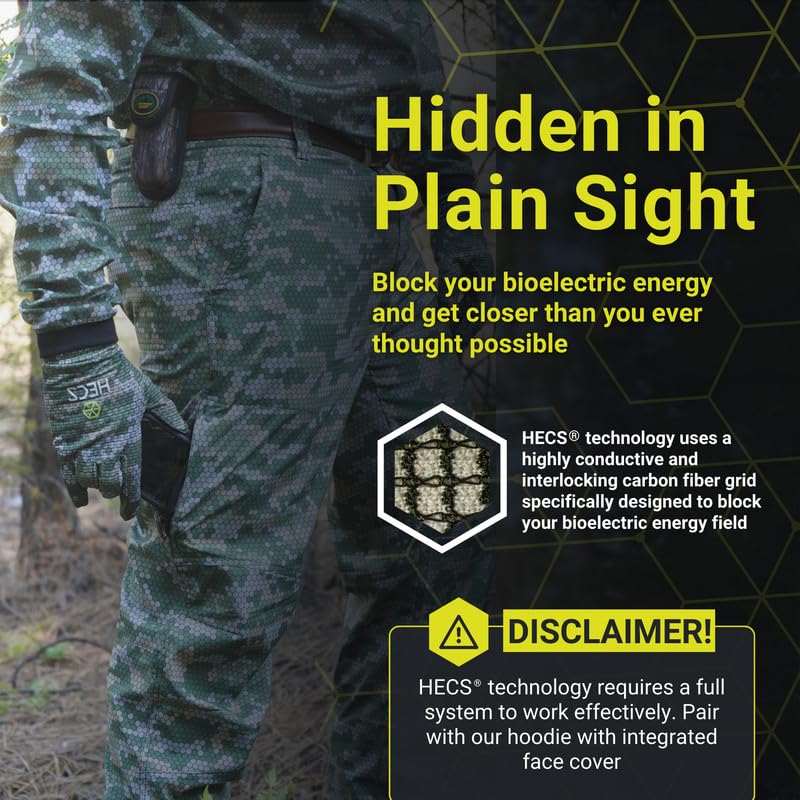 HECS Outerwear Hunting Pants with Bioelectric Shielding | Patented Technology for Concealment | Camo Hunting Pants for Men4