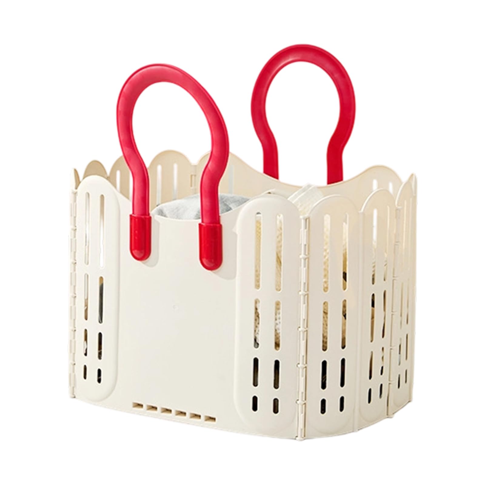 Buxuaaaa Pliable Net Laundry Basket Collapsing Clothes Planner Ventilated Storage for Dense Sectors College Learners Collapsing Clothes Obstruct