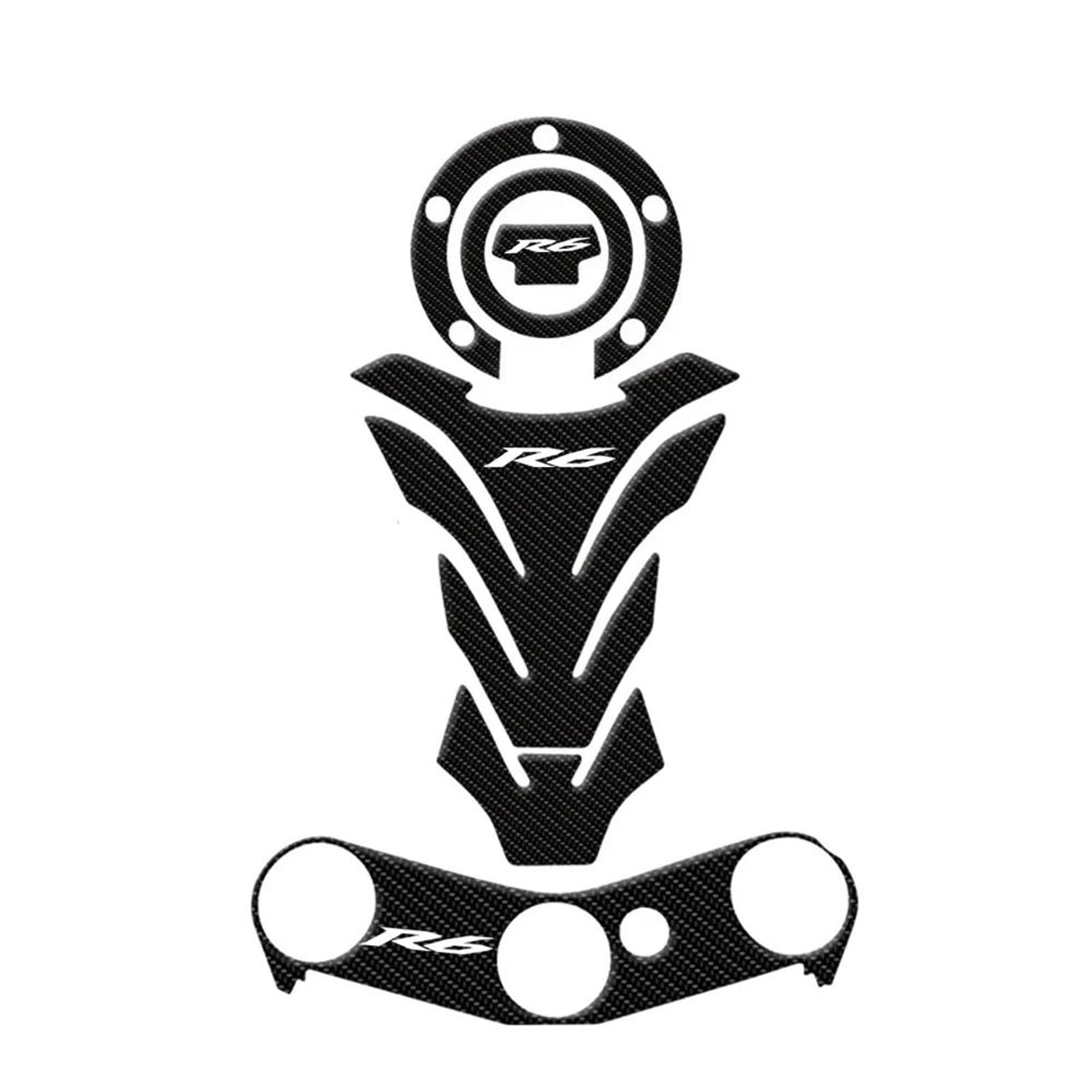 Motorcycle Tank Pad Sticker Decals Protector Accessories for Yamaha YZF R6 YZFR6 2006 2007 2008 2009-2017 Accessories(Color17)