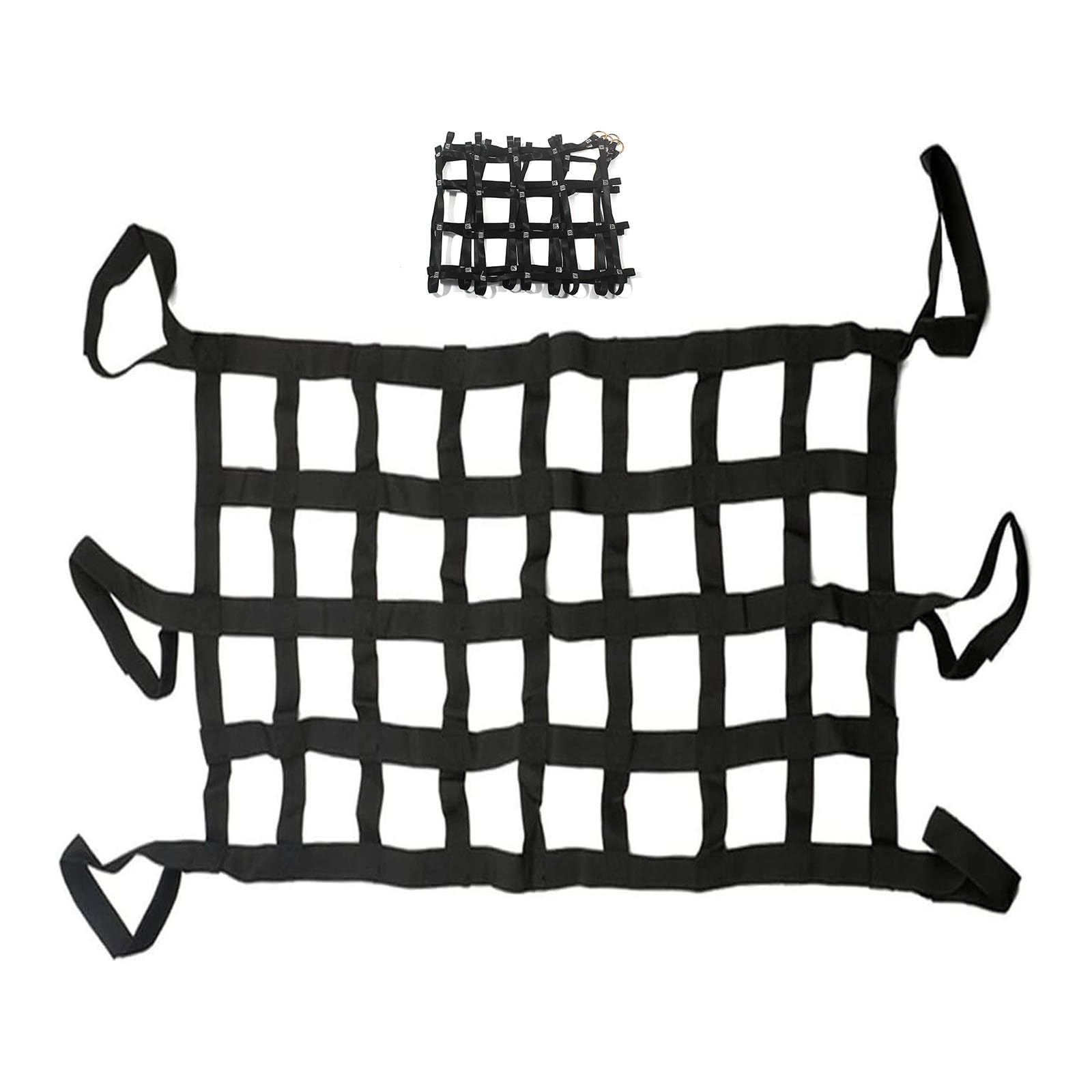 Strapazierfähiges, elastisches Gepäcknetz zum Klettern und Heben, reißfeste Gurte, Tragfähigkeit 0,3 bis 3,5 Tonnen, ideal für LKW-Betten und Kletteraktivitäten.