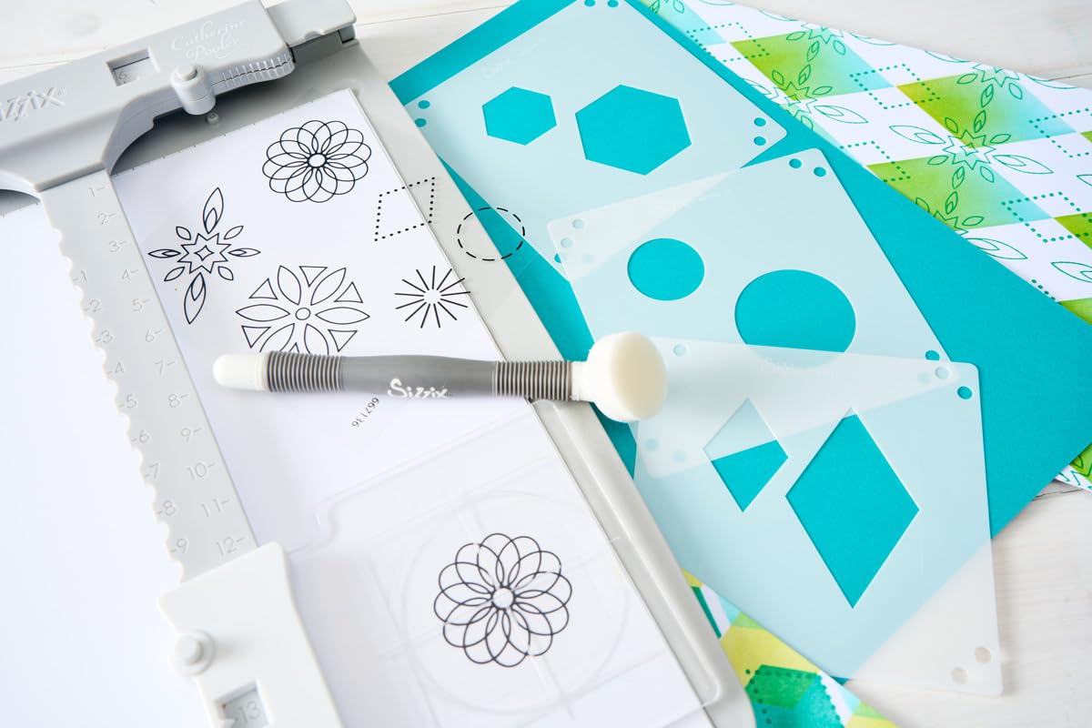 Sizzix Print and Pattern Starter Kit, Stencil & Stamp Tool Accessory — view 5