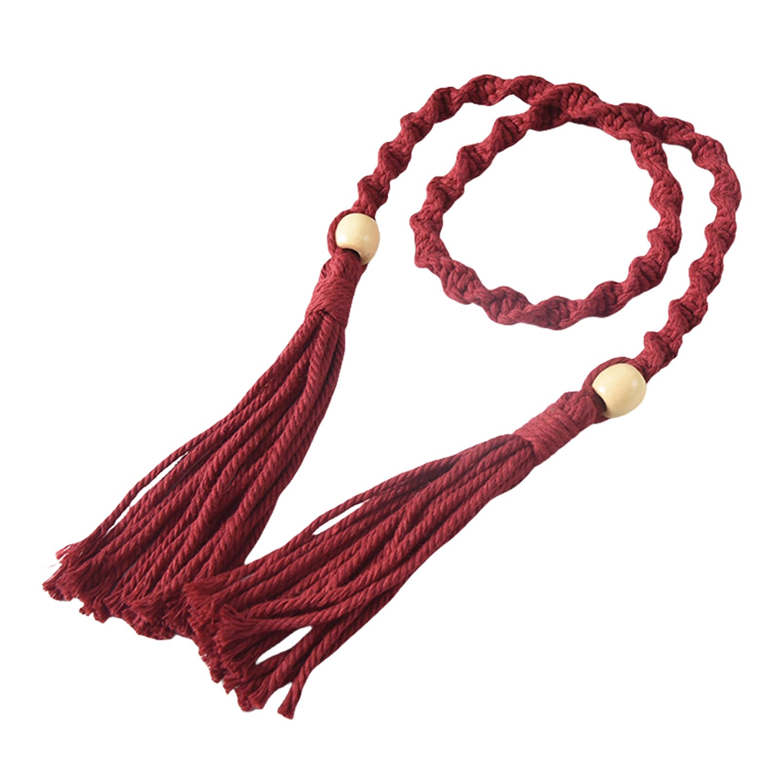 Tsophreniq Curtain Ties Tassels Drapery Tiebacks, 4Piece Set, Natural Cotton Rope for Home and Nursery Decoration Ties