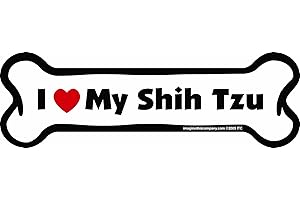 Shih Tzu Bone Car Magnet: Express Your Unconditional Love for Your Furry Companion