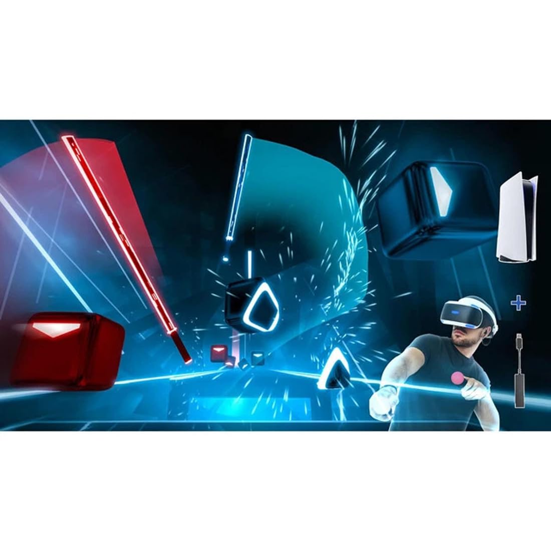 PSVR Kamera Adapter für PS5 PS4 Konsole, USB 3.0 Game VR Konverter Kabel für PS5 Spielekonsole für PS4 Host Kamera