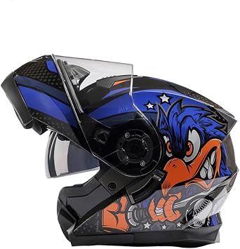 GJH Motorcycle Helmets for Men & Women Modular Motorcycle Helmet Flip Up Anti-Fog Lens Double for Helmets for Adults DOT ApprovedM/L/XL