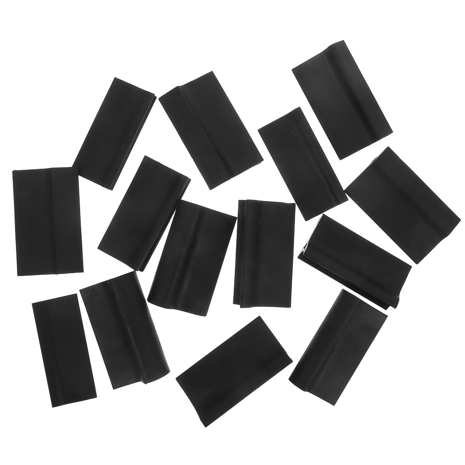 POPETPOP Supporto per Carta Abrasiva Blocchi Leviganti Sagomati in Gomma Nero 14 Pezzi Set Flessibile per Lavori di Falegnameria e Lucidatura