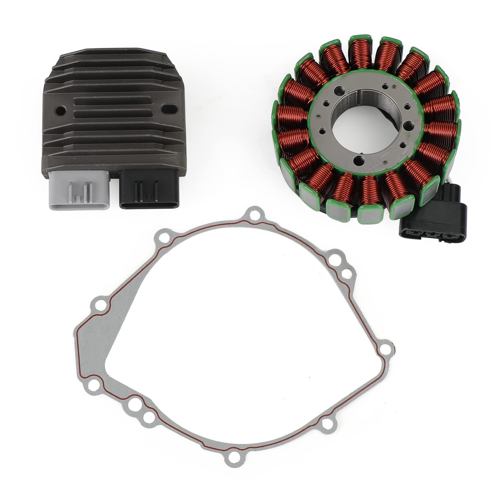 Topteng Magneto Stator+Voltage Rectifier+Gasket adatto per Yamaha YZF R1 R1S YZF-R1 2002 2003
