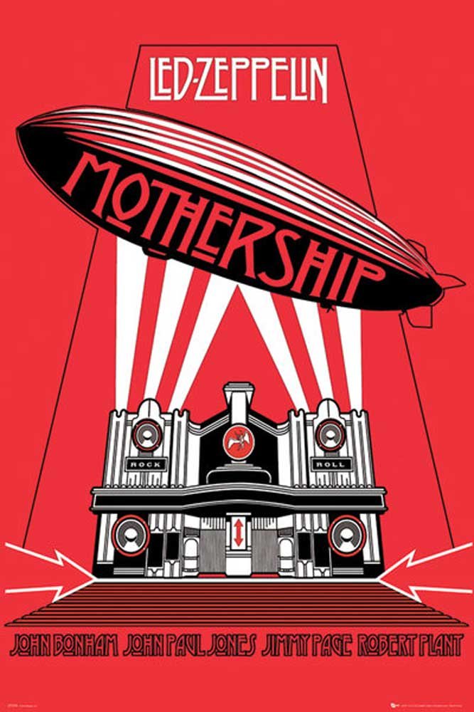 empireposter Empire LED ZEPPELIN - MOTHERSHIP RED (MAXI POSTER)