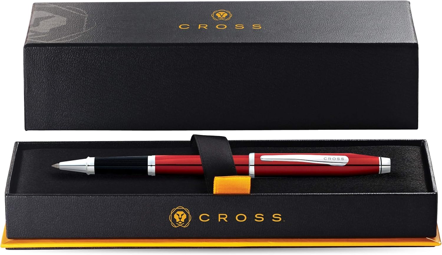 Cross Century II Limited Series - Bolígrafo roller de tinta de gel selectip color rojo rubí metálico perlado