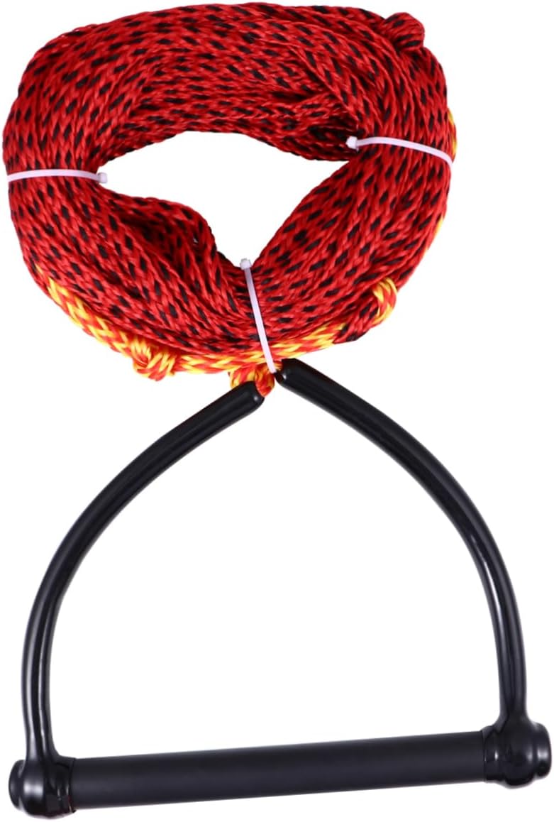Black Handle Water Ski Rope Section Rope for Boating Kneeboarding and Lightweight Strong Grip for Water Activities Color Random
