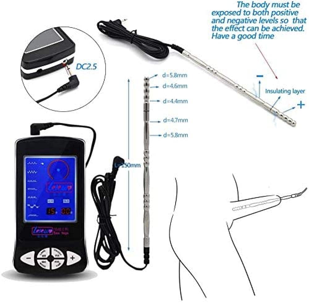 Electro Shock Sex Toys Pinces à ventouses pour mamelons Plugs anaux Cathéters Anneaux de pénis sonores Tampons de massage Stimulation électrique Adultes