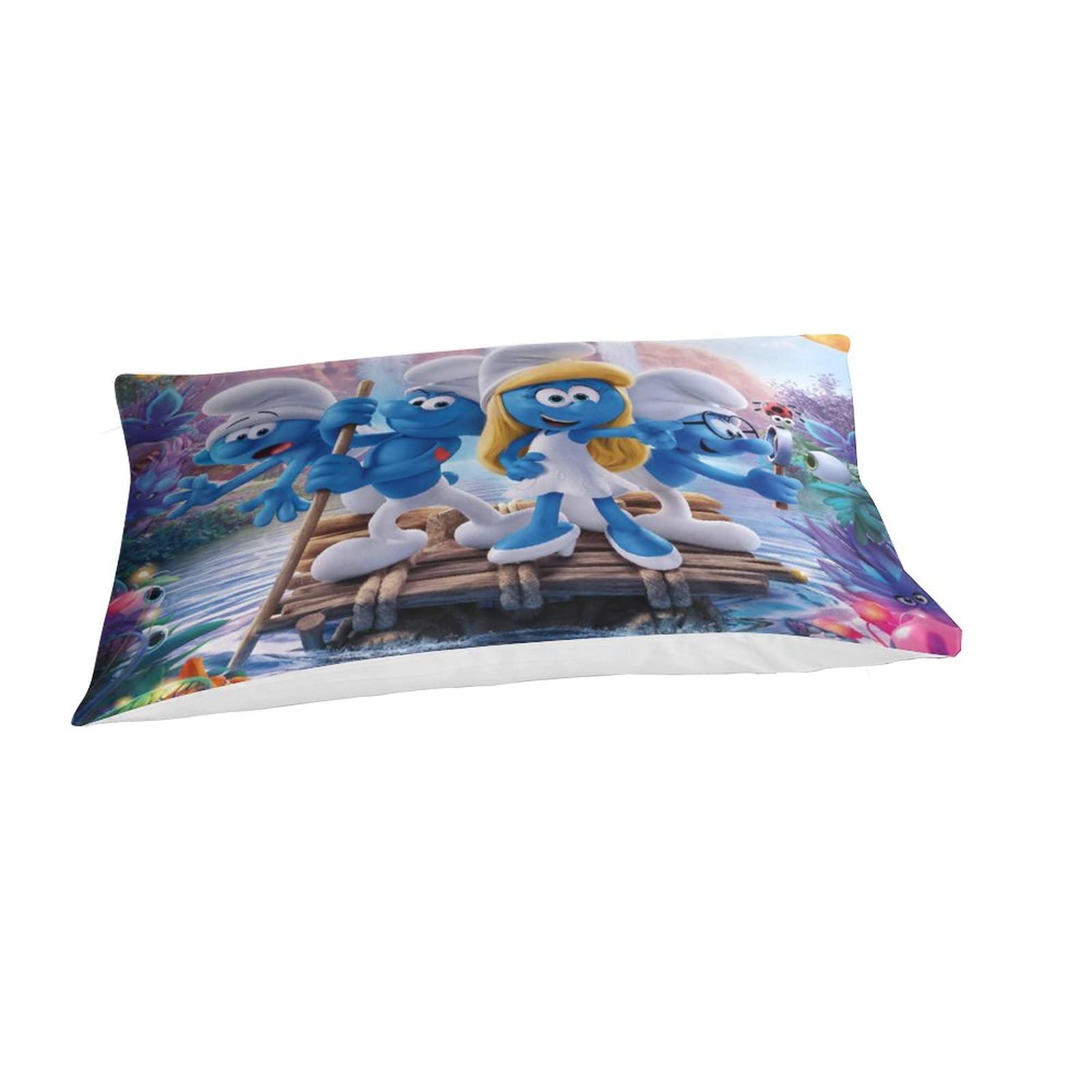 CIFEAR Smurfs Dekbedovertrek, 3D-print, beddengoedset met