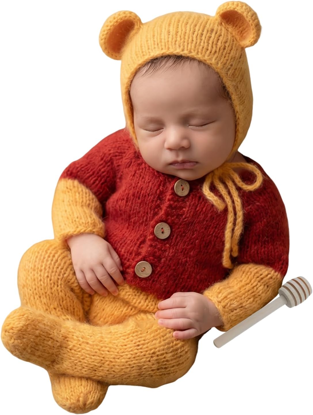 Newborn Photography Baby Photo Shoot Props Bee Romper Bodysuit Outfit Set