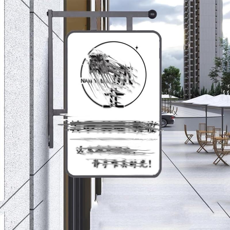 Doppelseitige Leuchtkasten Bulletin Boardhalter LED Leuchtkasten Einkaufsboard Doppelseitige Menütafel mit Hintergrundbeleuchtung für den Außen(Black-a,70x50cm)
