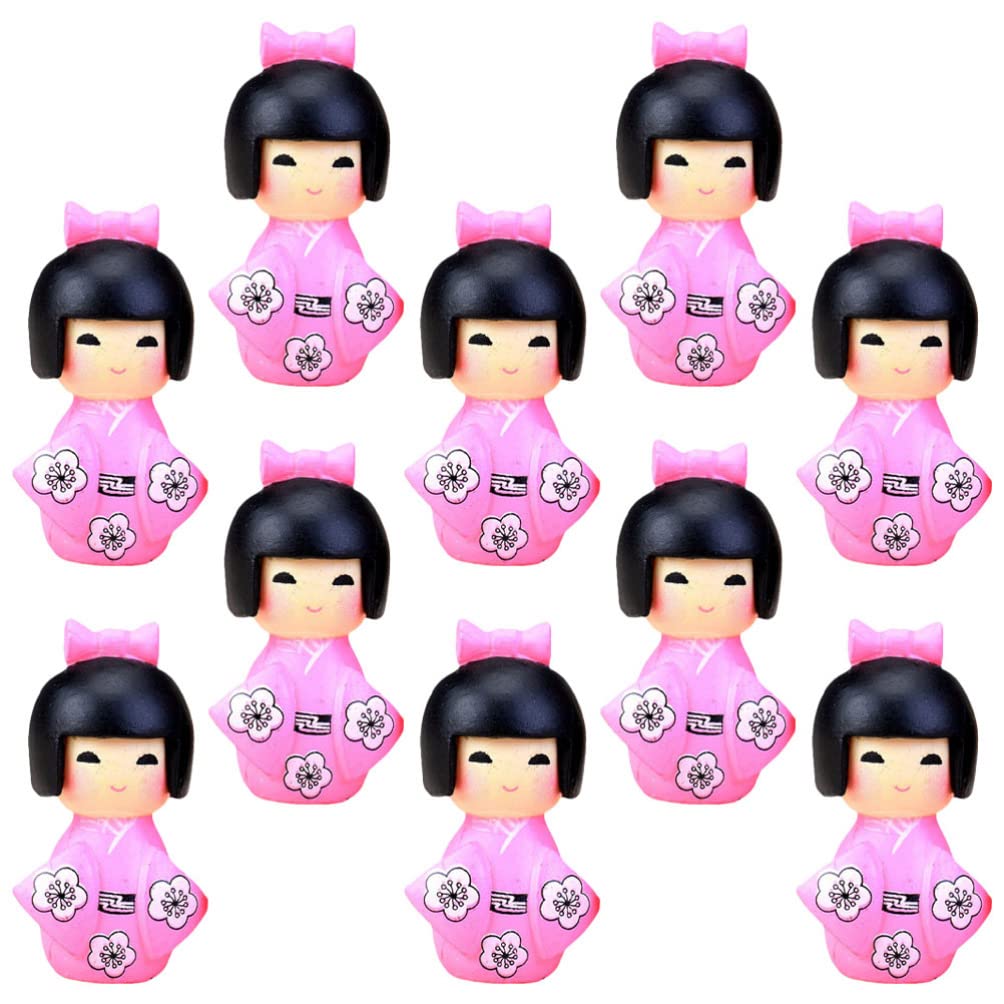 Amazon | LALAFINA 日本人形 ミニ こけし人形 ミニチュア 着物
