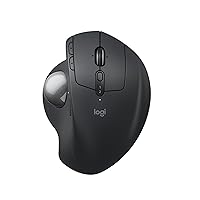 Logitech MX Ergo S mouse trackball wireless avanzato, mouse ergonomico wireless ricaricabile USB
