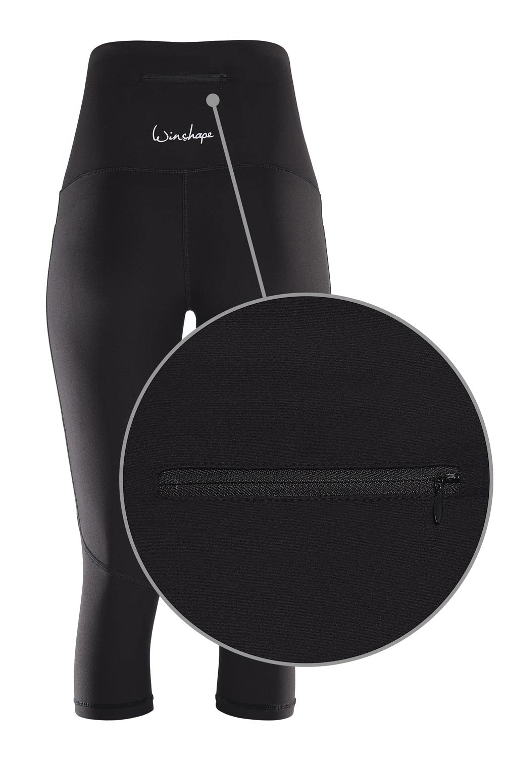 WINSHAPE Funkcjonalny Komfort ¾-tights Hwl215c "High Talia" - Legginsy Kobiety