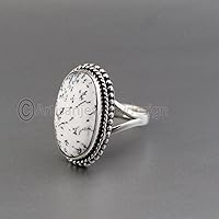 Vista 3 de Dendritic Agate Ring, Handmade Silver Ring, Minimalist Jewelry, Delicate Silver Ring, 925 Sterling Silver Ring, Bezel Setting Ring, Ring With Stone