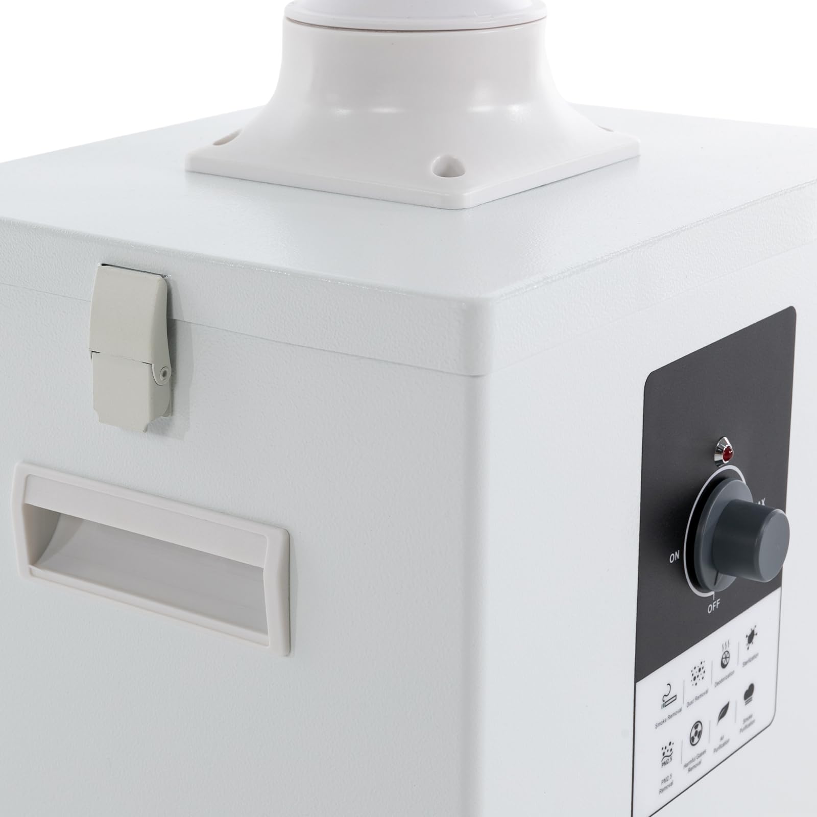 Lötrauchabsorber - Leistungsstarke 258m³/h 150W Absaugung, geräuscharmes, 3-stufiges Filtersystem mit 7 Filtern für lötrauchabsaugung Laserschweißen, Rauchabsaugung und Desktop-Löten(Weiß)
