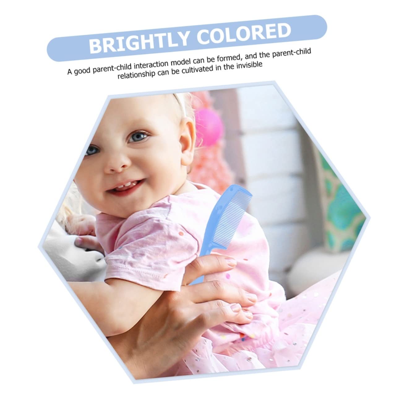 Toddmomy Baby Brush Set Cradle Cap Brush for Boys and Girls Baby Comb Kit Gentle Bristles