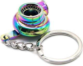 Turbo Turbocharger Auto Parts Models Keychain Key Chain Ring Accessorie Portable and Useful