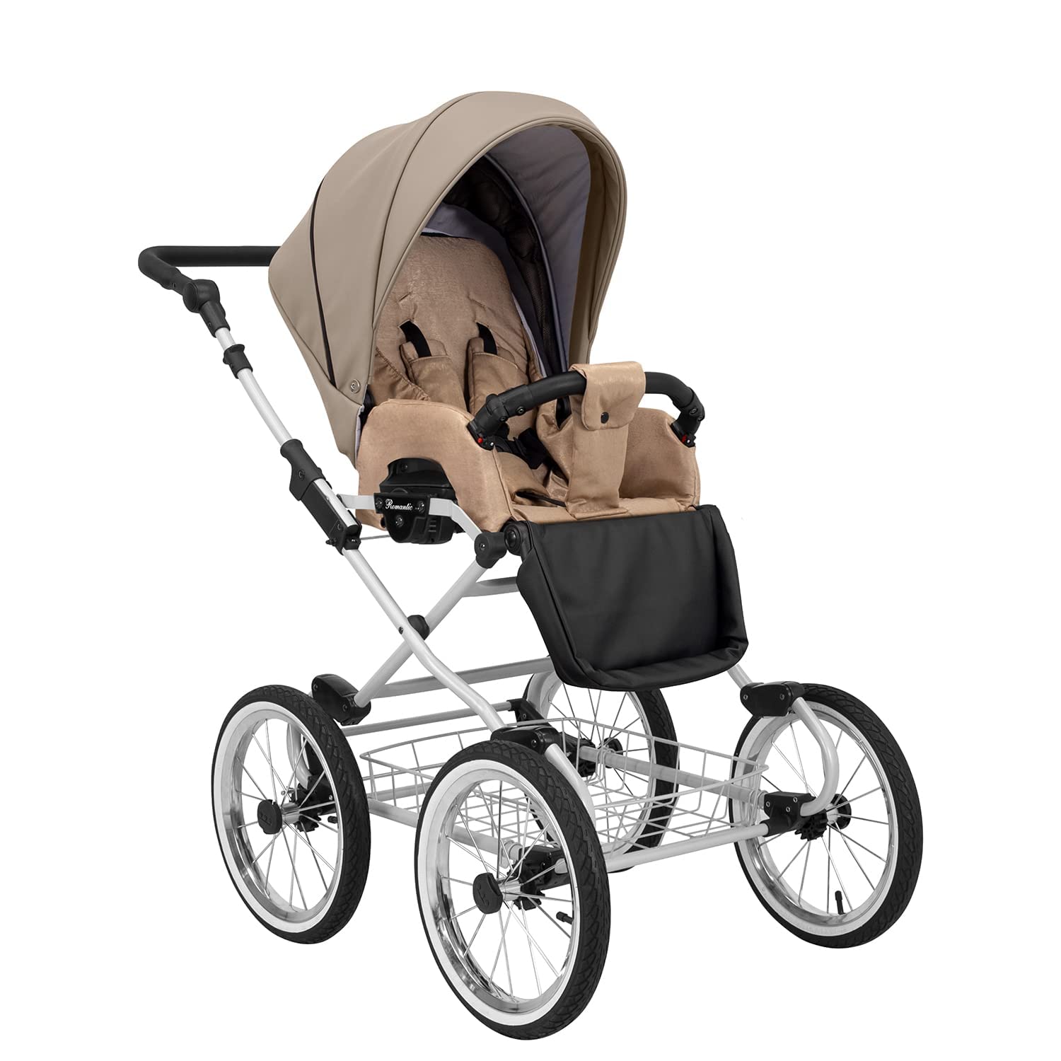 Poussette landau bébé 2 en 1 nacelle bébé Kunert ROMANTIC retro 2en1 pousette 2 in 1 accessoires