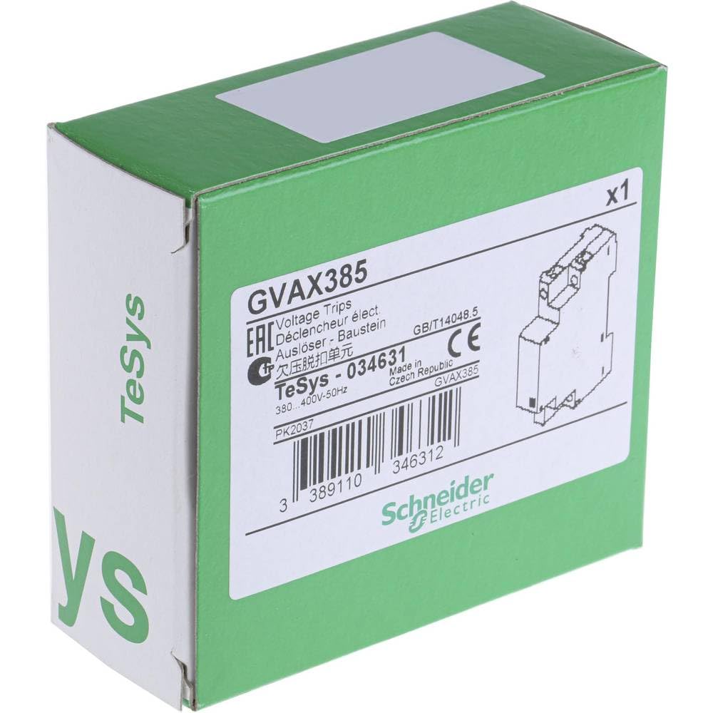 Schneider Electric GVAX385 corta circuito - Corta circuitos (380 - 400, 105 g, Blanco)