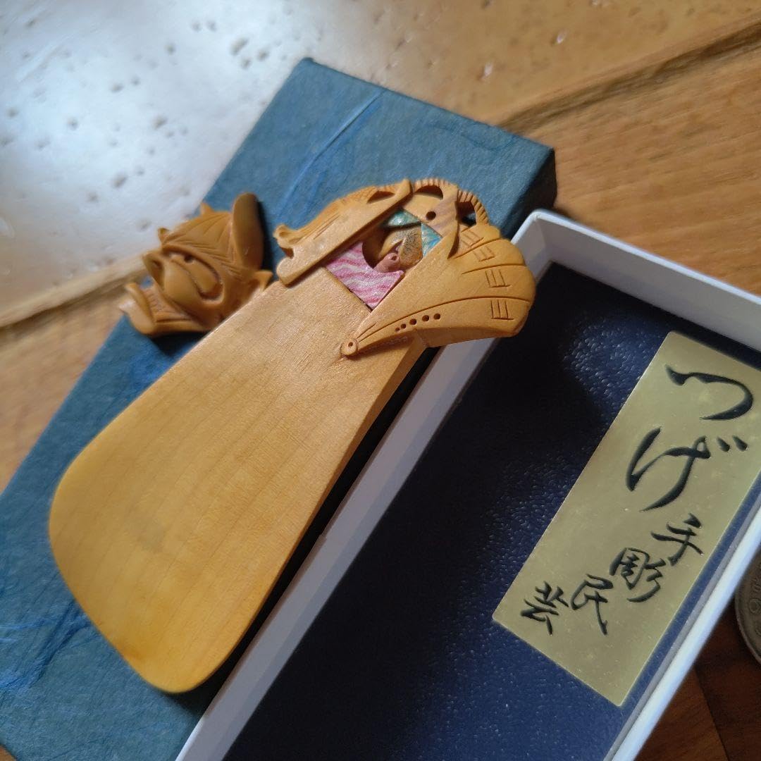 珍宝古物骨董品希少銘品本つげ柘植隠し春画彫刻細工からくり般若面靴べらアート工芸品 珍宝古物骨董品希少銘品本つげ柘植隠し春画彫刻細工からくり般若