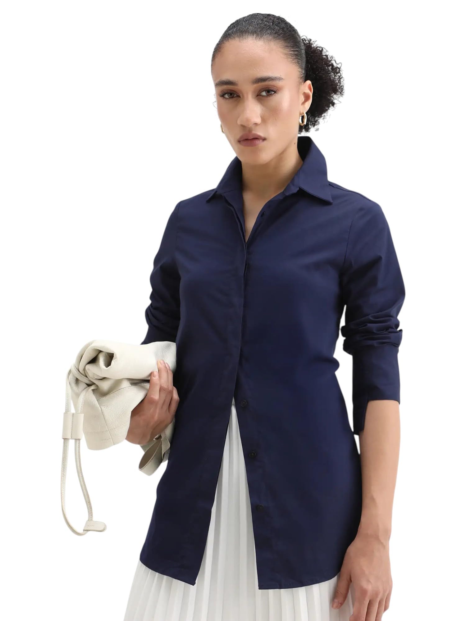 Rare Rabbit Relaxed FIT Plain Shirt in neutral