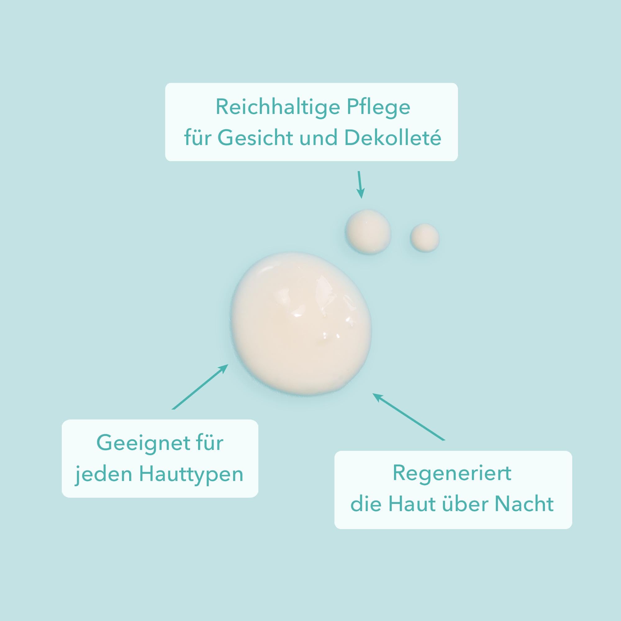 colibri skincare Night Cream 80ml - mit Retinol und Hyaluron Serum - straffende Anti Aging Nachtcreme für Frauen und Männer - pflegende Gesichtscreme gegen Falten - Made in Germany