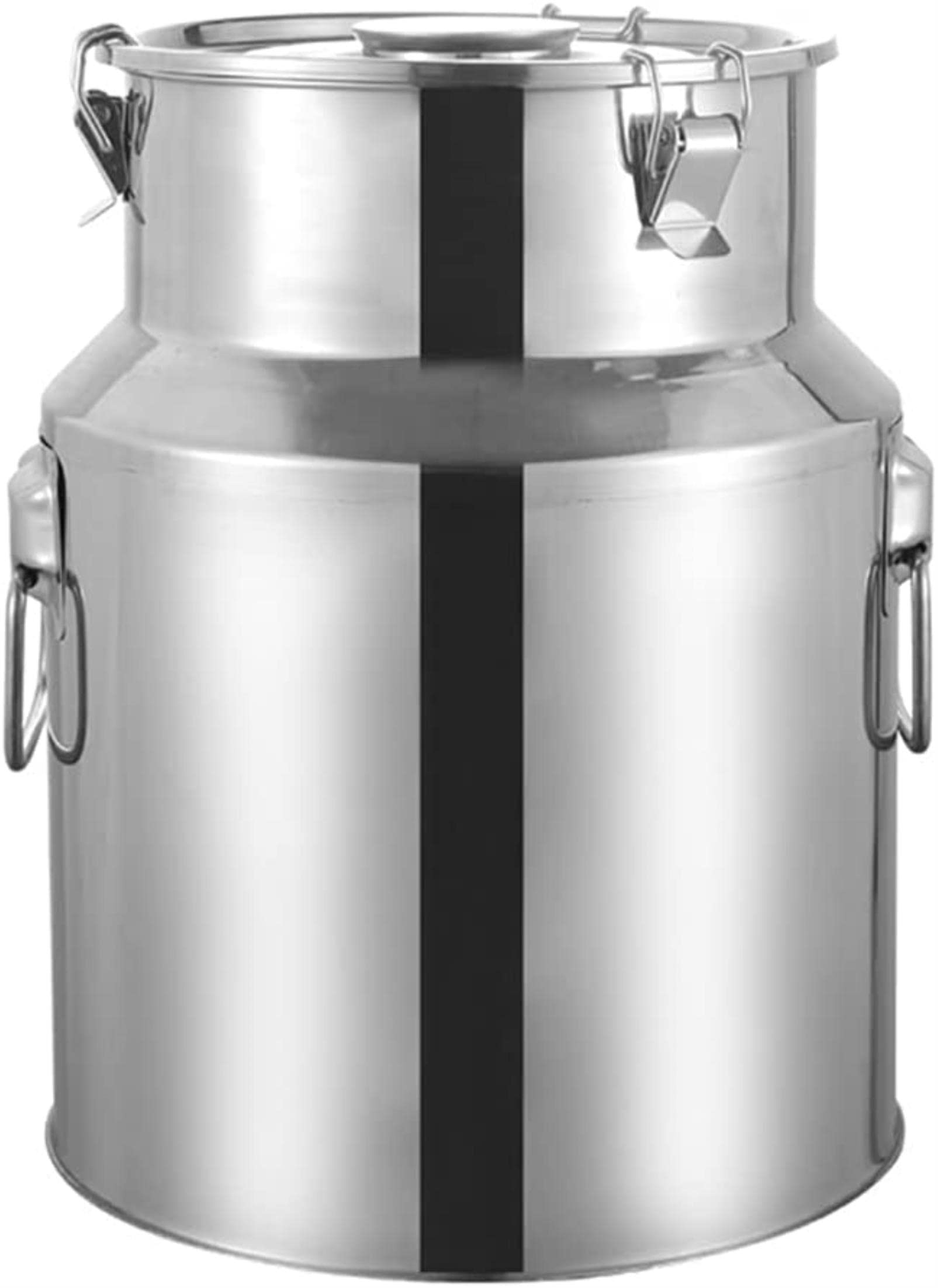 WOTZOV Heavy Duty Milk Jug - Stainless Steel Milk Can Bucket Water Jug Liquid Container Storage With Sealed Lid - For Home Or Commercial,58L，88L(40X74CM)