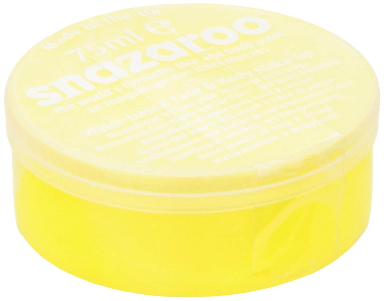 Snazaroo Classic Face and Body Paint for Kids and Adults, Bright Yellow Colour, Water Based, Easily Washable, Non-Toxic, Makeup, Body Painting for Parties, for Ages 3+