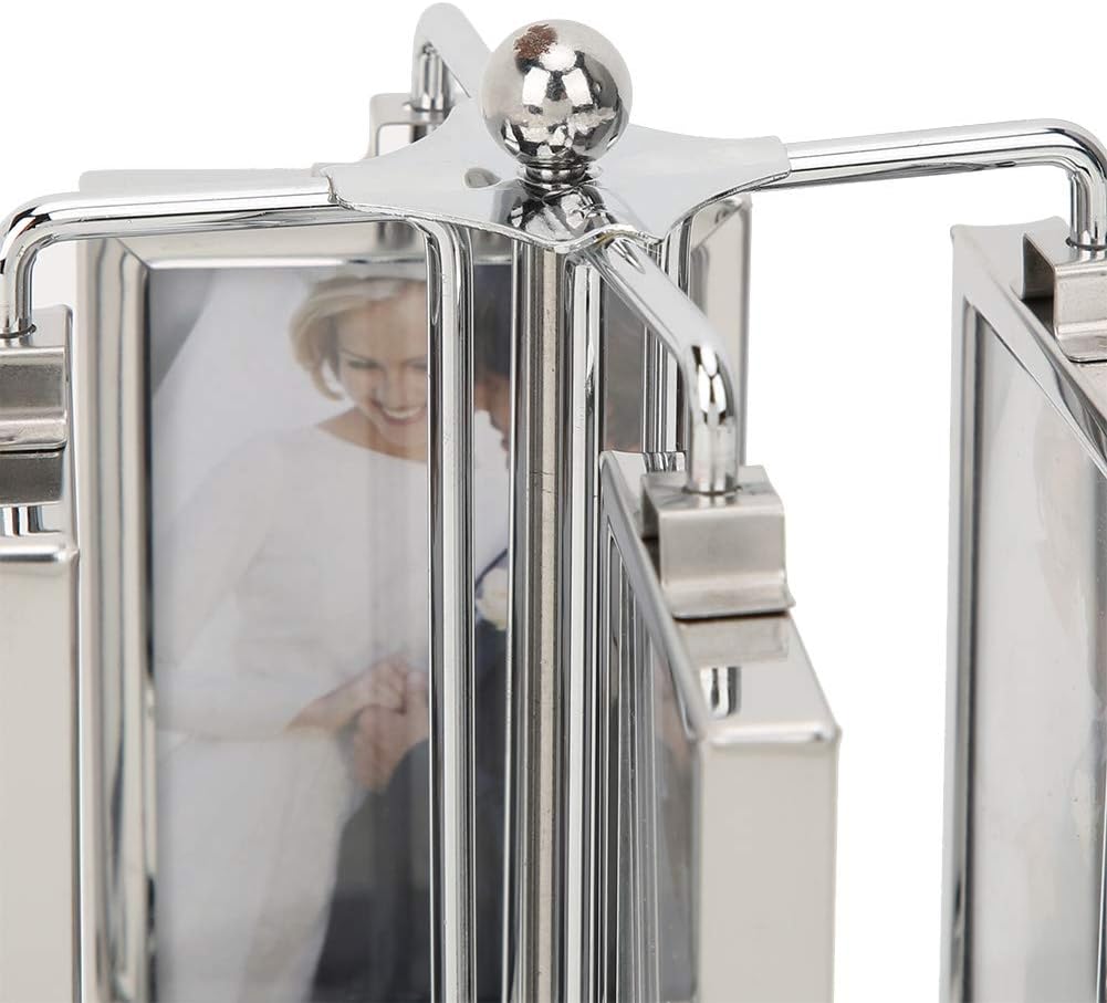 Rotating Photo Frame Carousel Photo Stand 360 Degree Rotating 12 Storage Baby Memorial Gift Auto Music Play Photo Stand Approx 14.5 x 16 cm