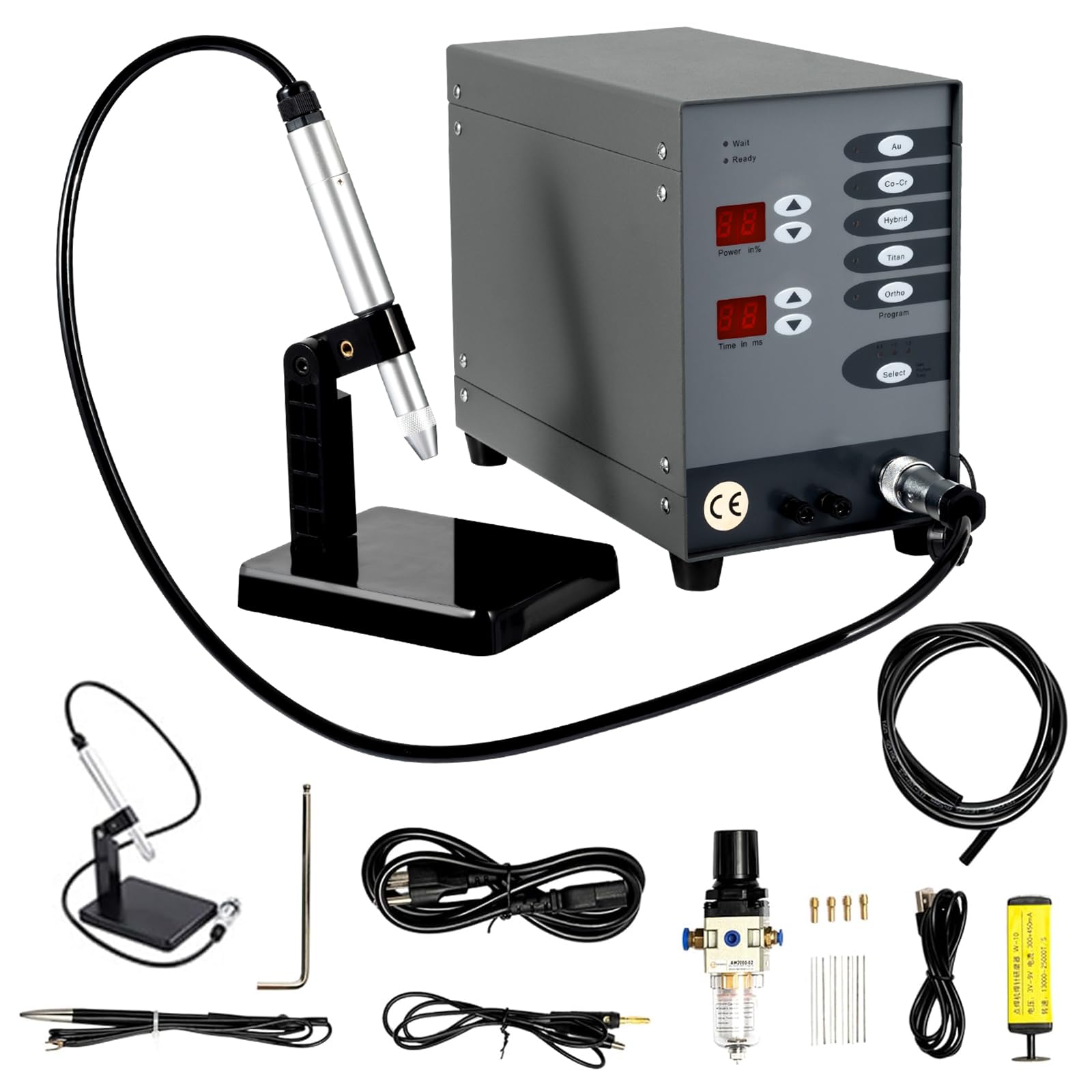 Fluoxtine Permanent Jewelry Welder, 110V 60HZ Pulse Argon Arc Welding Machine, 100W Jewelry Welder Permanent Jewelry Starter Kit, Spot Welder for Jewelry Welding Jewelry Repair Tool