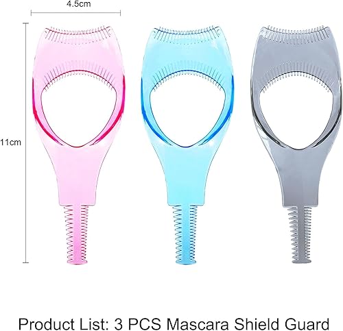 Miniatura 7 de Mascara Shield Guard YASNAI 3PCS Lash Guard - Aplicador de pestañas 3 en 1, herramienta aplicadora de rímel superior inferior